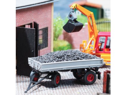 H0 - Uhelný bunkr s přívěsem / Busch 1124