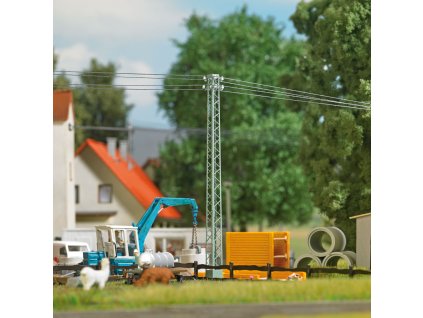 TT - Příhradový stožár nadzemního vedení / Busch 8952