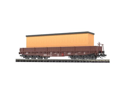 TT - Plošinový vůz Samm 4818 přepravka / Busch 31183