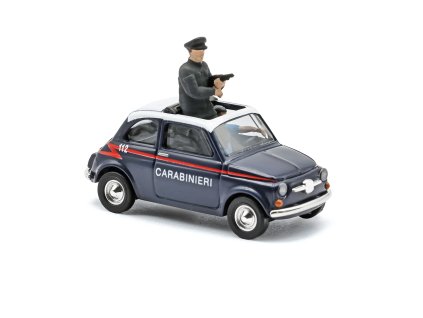 H0 - Fiat 500, Carabinieri se 2 policisty / Busch 48738