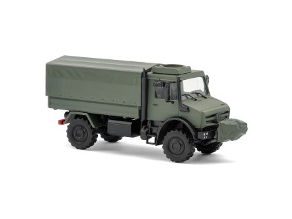 H0 - Mercedes-Benz Unimog U5023, vojenské s navijákem / Busch 51058