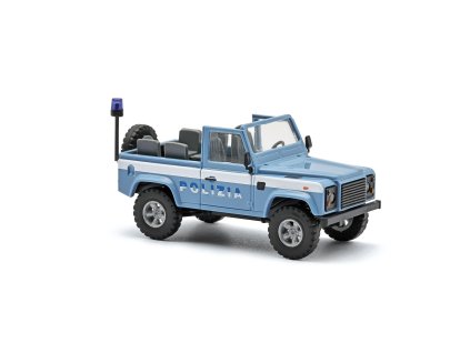H0 - Land Rover Defender 90, Policie / Busch 54397