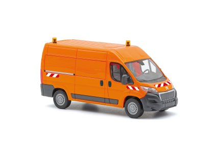H0 - Peugeot Boxer, oranžová / Busch 54613
