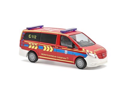 H0 - Mercedes-Benz Vito, hasičský sbor Chempark / Busch 54803