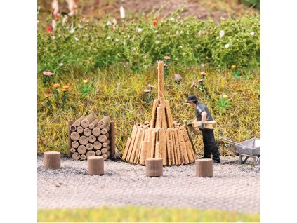 H0 - Skládání dřeva / Busch 79941