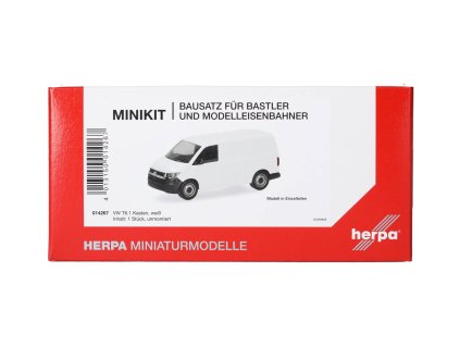 H0 - MiniKit Volkswagen (VW) T6.1 transporter, bílý  / Herpa 014267