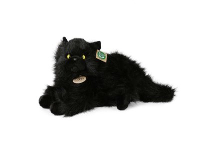 Plyšová kočka černá 30 cm ECO-FRIENDLY / RAPPA 220959