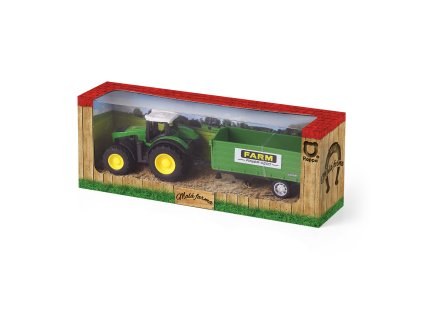Traktor kovový s vlečkou / RAPPA 226401