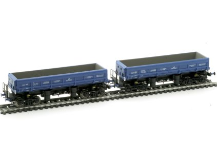 H0 - set 2 vozů "PKP CARGO" PL-PKPC, ep. VI, Fas modrý / Albert-modell 600050