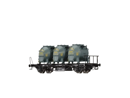 H0 - Nádobový vůz BTs 30 ČSD, ep. III / Brawa 50925