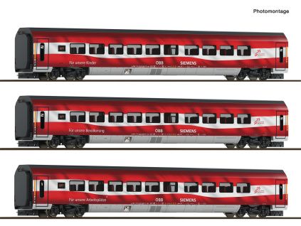 TT - 3dílná sada Railjet "175 let" ÖBB / ROCO 6280097