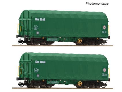 TT - 2dílná sada plachtových vozů OnRail / ROCO 6680056