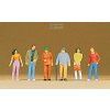 H0 - Stojící, 6 ks figurek / Preiser 10117