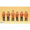 H0 - Hasiči, 6 figurek / Preiser 10214