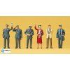 H0 - Personál vlaku DB, 6 figurek / Preiser 10237
