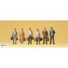 H0 - Cestující, 6 figurek / Preiser 10408