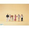 H0 - Hosté v bufetu, 6 figurek / Preiser 10440