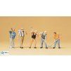H0 - Zaměstnanci, 5 figurek / Preiser 10461