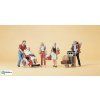 H0 - Cestovatelé, 5 figurek / Preiser 10470