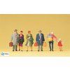 H0 - Cestující, 7 figurek / Preiser 10511