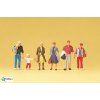 H0 - Cestující, 7 figurek / Preiser 10517