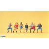 H0 - Děda s dětmi, 7 figurek / Preiser 10536