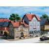H0/TT- Dva obytné domy, ulice Nádražní / Auhagen 12346