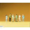 H0 - Stojící postavy, 6 figurek / Preiser 14002