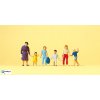 H0 - Ženy s dětmi při chůzi, 6 figurek / Preiser 14041