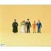 H0 - Svatba evangelická, 5 figurek / Preiser 14057