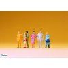 H0 - Stojící postavy, 6 figurek / Preiser 14137