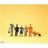 H0 - Řemeslníci, 5 figurek / Preiser 14149