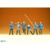 H0 - Hasiči, 6 figurek / Preiser 14203