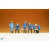 H0 - Hasiči, 6 figurek / Preiser 14204