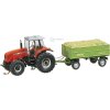 H0 - traktor s vlečkou MF - CAR SYSTEM (WIKING) / Faller 161536