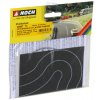 TT - Asfaltová zatáčka černá šířky 40 mm, pružná samolepící folie, 2 ks/ NOCH 48587