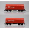 TT - Set 2 plošinových vozů s plachtou Shimmns DB CARGO, nové čísla/ KUEHN 51130