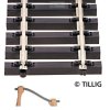 TT - Flexi kolej 664 mm, dřevěné pražce / Tillig 83125