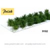 Nízké keře - světle zelené / Polák model 9102