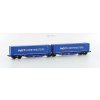 AKCE! TT - dvojitý plošinový vůz Sggmrs 90 s 2x45' kontejnerem/HobbyTrain H70507 EPV