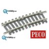 H0 - oblouková kolej R=438mm, 11,25°, CODE 100 - 2,5 mm / PECO ST-227