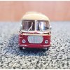 ARCHIV H0 - autobus JZS Jelcz 043 tmavě béžová (1960) / červená / Brekina 58256