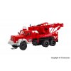 H0 - MAGIRUS DEUTZ 3-nápravový hasičský vyprošťovací jeřáb, funkční model / VIESSMANN 8051