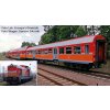 H0 - Start set - Dieselová lokomotiva Sm42 ,,Polregio,, + patrový vůz + osobní vůz, koleje s podložím, Ep. VI / PIKO 57114