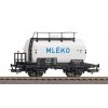 H0 - Kotlový vůz MLÉKO ČSD ep.III / PIKO 27717