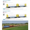N - Dvojitý klanicový vůz Sggmrrs na převoz dřeva ČD Cargo, ep. VI / SUDEXPRESS N657001