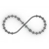 Dráha Infinity Loop, patrová osmička, koleje, podpěry / TrixBrix 051