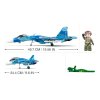 Sluban Model Bricks M38-B0985 Stíhací letoun Su-27 2v1