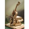 RoboTime 3D dřevěné mechanické puzzle Kouzelné violoncello (elektrický pohon)