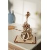 RoboTime 3D dřevěné mechanické puzzle Kouzelné violoncello (elektrický pohon)
